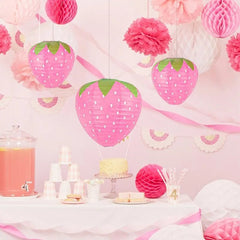 Kawaii Pink Strawberry Party Decoration Lantern - Cute Little Wish