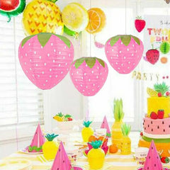 Kawaii Pink Strawberry Party Decoration Lantern - Cute Little Wish