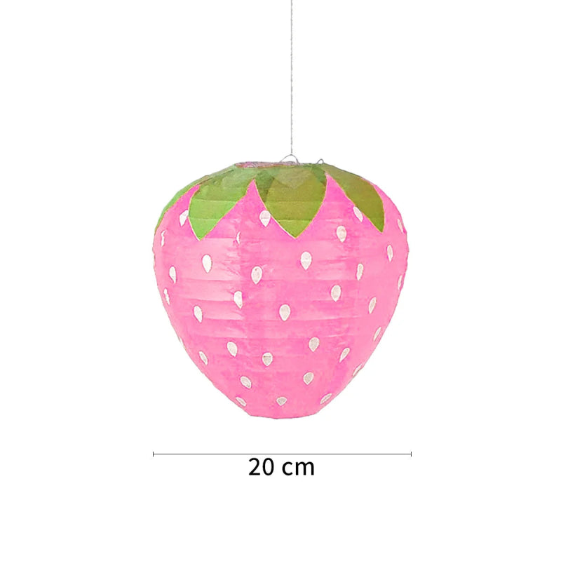 Kawaii Pink Strawberry Party Decoration Lantern - Cute Little Wish