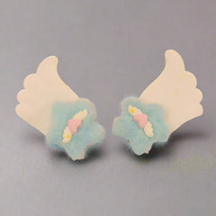 Kawaii Wing Hair Clips with Stars - Cute Fantasy Accessory - Cute Little Wish