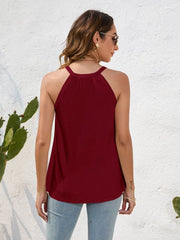 Lace Detail Grecian Neck Cami - Cute Little Wish