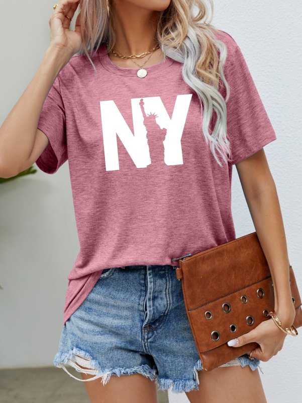 NY the Statue of Liberty Graphic Tee - Cute Little Wish