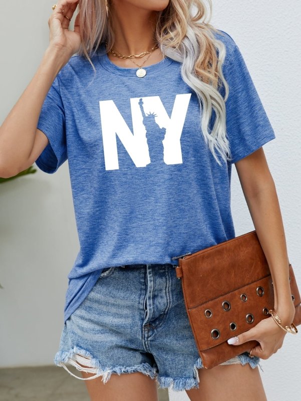 NY the Statue of Liberty Graphic Tee - Cute Little Wish