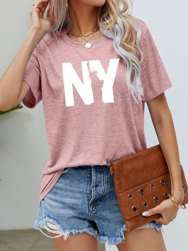 NY the Statue of Liberty Graphic Tee - Cute Little Wish