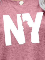 NY the Statue of Liberty Graphic Tee - Cute Little Wish