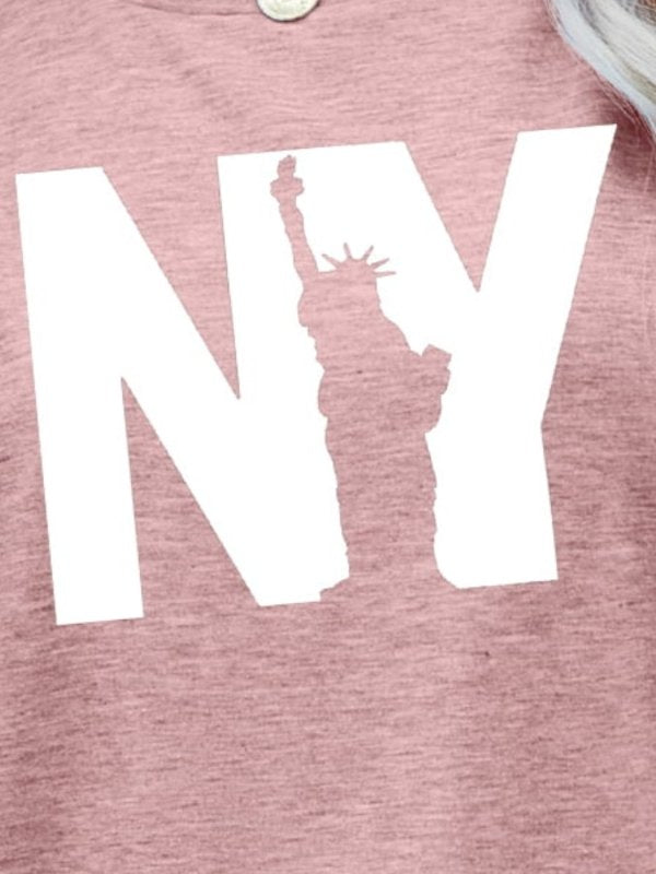 NY the Statue of Liberty Graphic Tee - Cute Little Wish