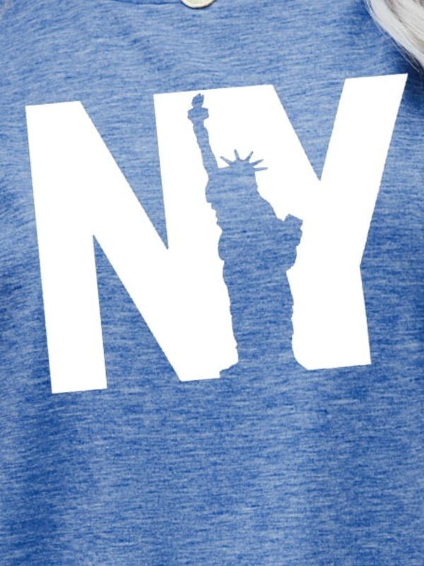 NY the Statue of Liberty Graphic Tee - Cute Little Wish