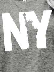 NY the Statue of Liberty Graphic Tee - Cute Little Wish