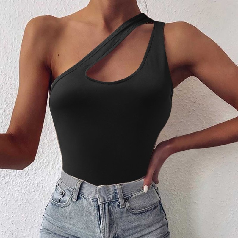 One Shoulder Cutout Cami - Cute Little Wish