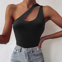 One Shoulder Cutout Cami - Cute Little Wish