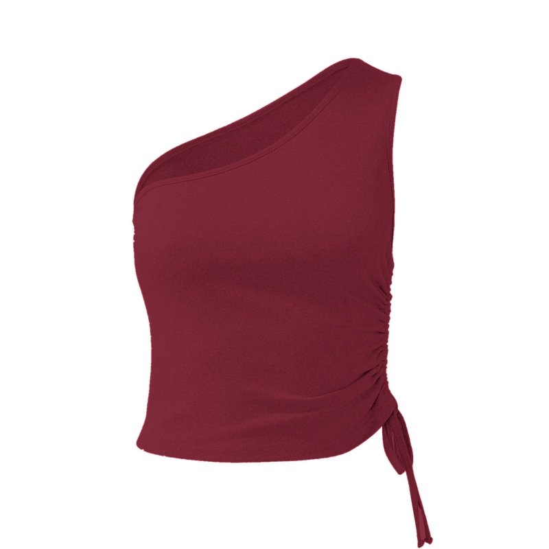 One Shoulder Tie Detail Cami - Cute Little Wish