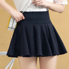 Preppy Style High Waist Mini Skirt - Cute Little Wish