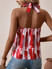 Printed Halter Neck Cami - Cute Little Wish