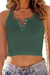 Quarter Snap Wide Strap Tank - Cute Little Wish