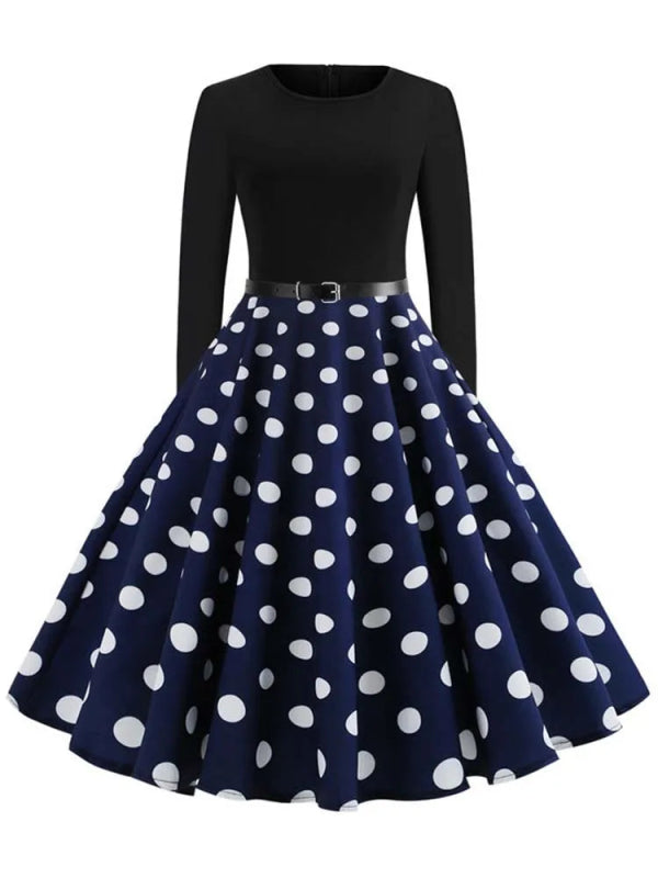 Retro Womens Classy Vintage Dress - Cute Little Wish