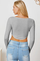 Ribbed Long Sleeve T-Shirt - Cute Little Wish