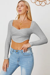 Ribbed Long Sleeve T-Shirt - Cute Little Wish