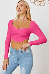 Ribbed Long Sleeve T-Shirt - Cute Little Wish