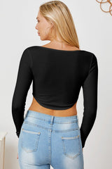 Ribbed Long Sleeve T-Shirt - Cute Little Wish