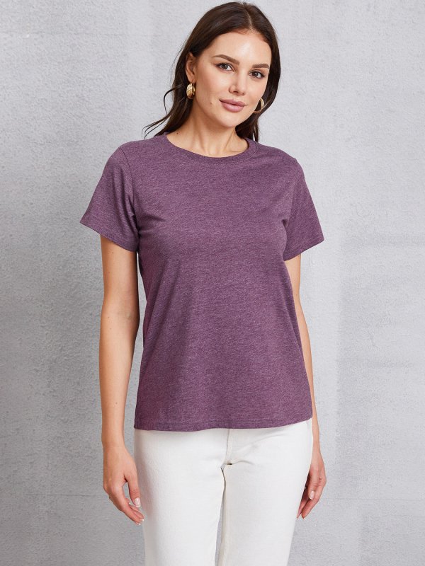 Round Neck Short Sleeve T-Shirt - Cute Little Wish