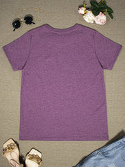 Round Neck Short Sleeve T-Shirt - Cute Little Wish