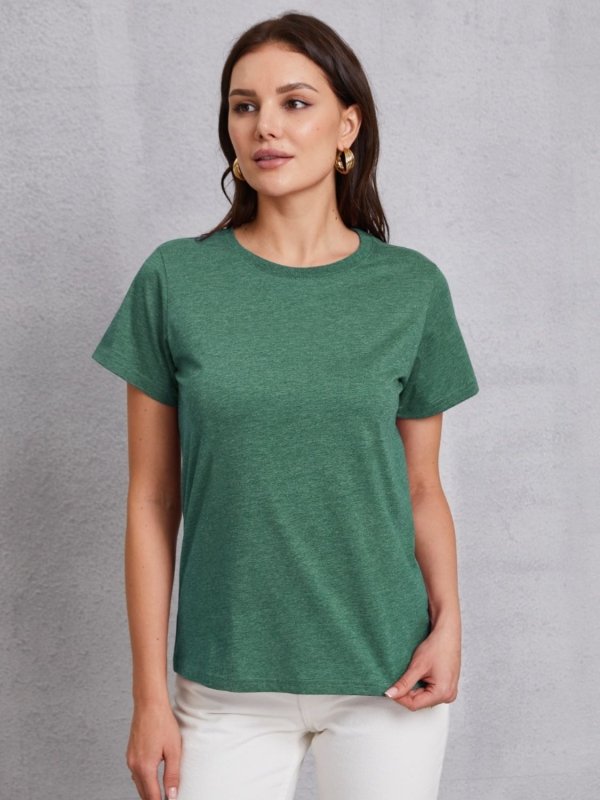 Round Neck Short Sleeve T-Shirt - Cute Little Wish