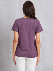 Round Neck Short Sleeve T-Shirt - Cute Little Wish