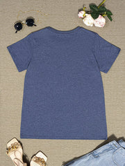 Round Neck Short Sleeve T-Shirt - Cute Little Wish