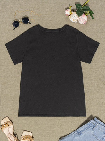 Round Neck Short Sleeve T-Shirt - Cute Little Wish