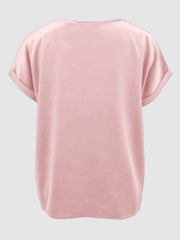 Round Neck Short Sleeve T-Shirt - Cute Little Wish