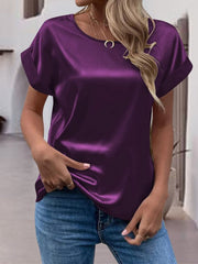 Round Neck Short Sleeve T-Shirt - Cute Little Wish