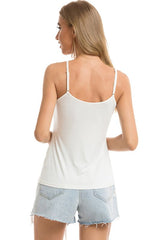 Scoop Neck Spaghetti Strap Cami - Cute Little Wish