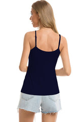 Scoop Neck Spaghetti Strap Cami - Cute Little Wish