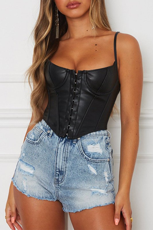 Scoop Neck Spaghetti Strap Cami - Cute Little Wish