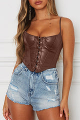 Scoop Neck Spaghetti Strap Cami - Cute Little Wish