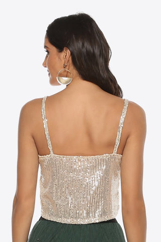 Sequin Cropped Cami - Cute Little Wish