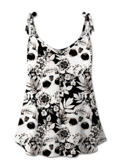 Skull Print Scoop Neck Cami - Cute Little Wish