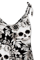 Skull Print Scoop Neck Cami - Cute Little Wish