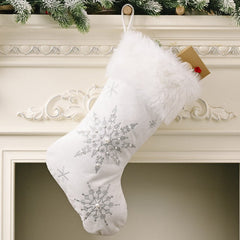 Snowflake Christmas Stocking - Cute Little Wish