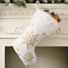 Snowflake Christmas Stocking - Cute Little Wish