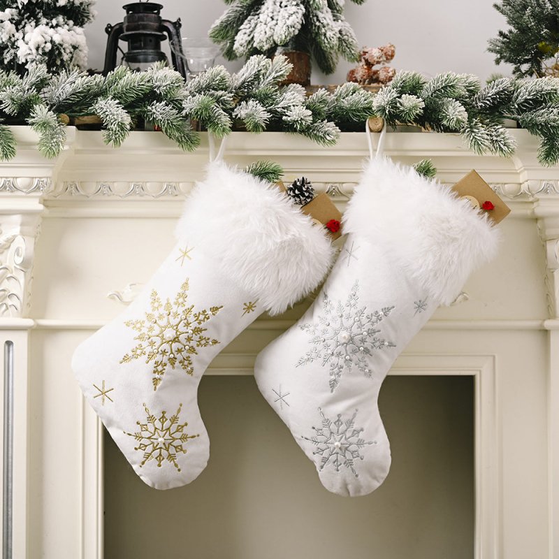 Snowflake Christmas Stocking - Cute Little Wish