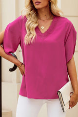 V-Neck Petal Sleeve Blouse - Cute Little Wish