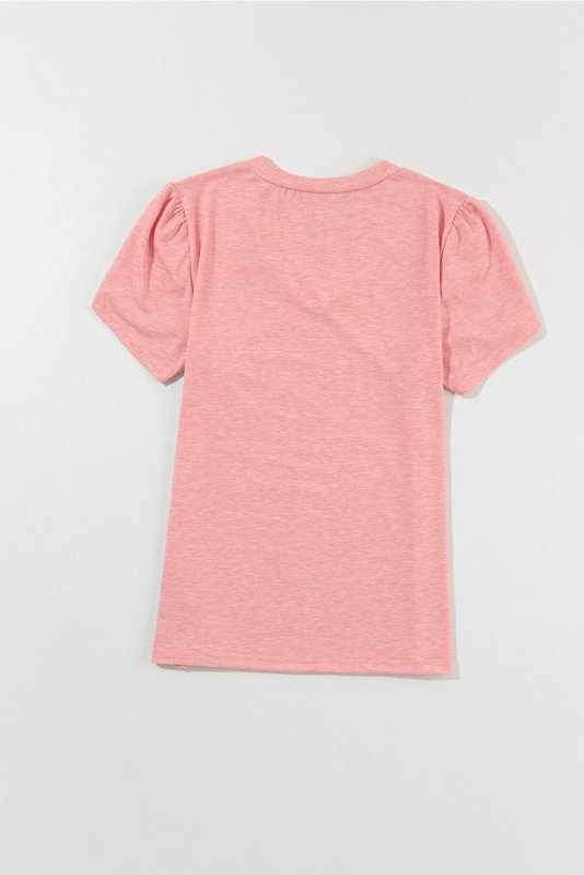 V-Neck Petal Sleeve T-Shirt - Cute Little Wish