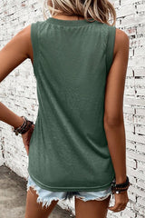 V-Neck Wide Strap Tank - Cute Little Wish