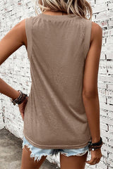 V-Neck Wide Strap Tank - Cute Little Wish