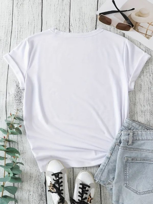 XOXO Leopard Round Neck Short Sleeve T-Shirt - Cute Little Wish